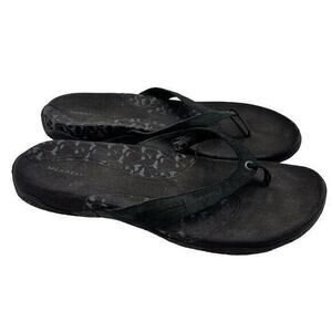 Merrell black terrapins flip flops thong sandals outdoor faded women’s size 11